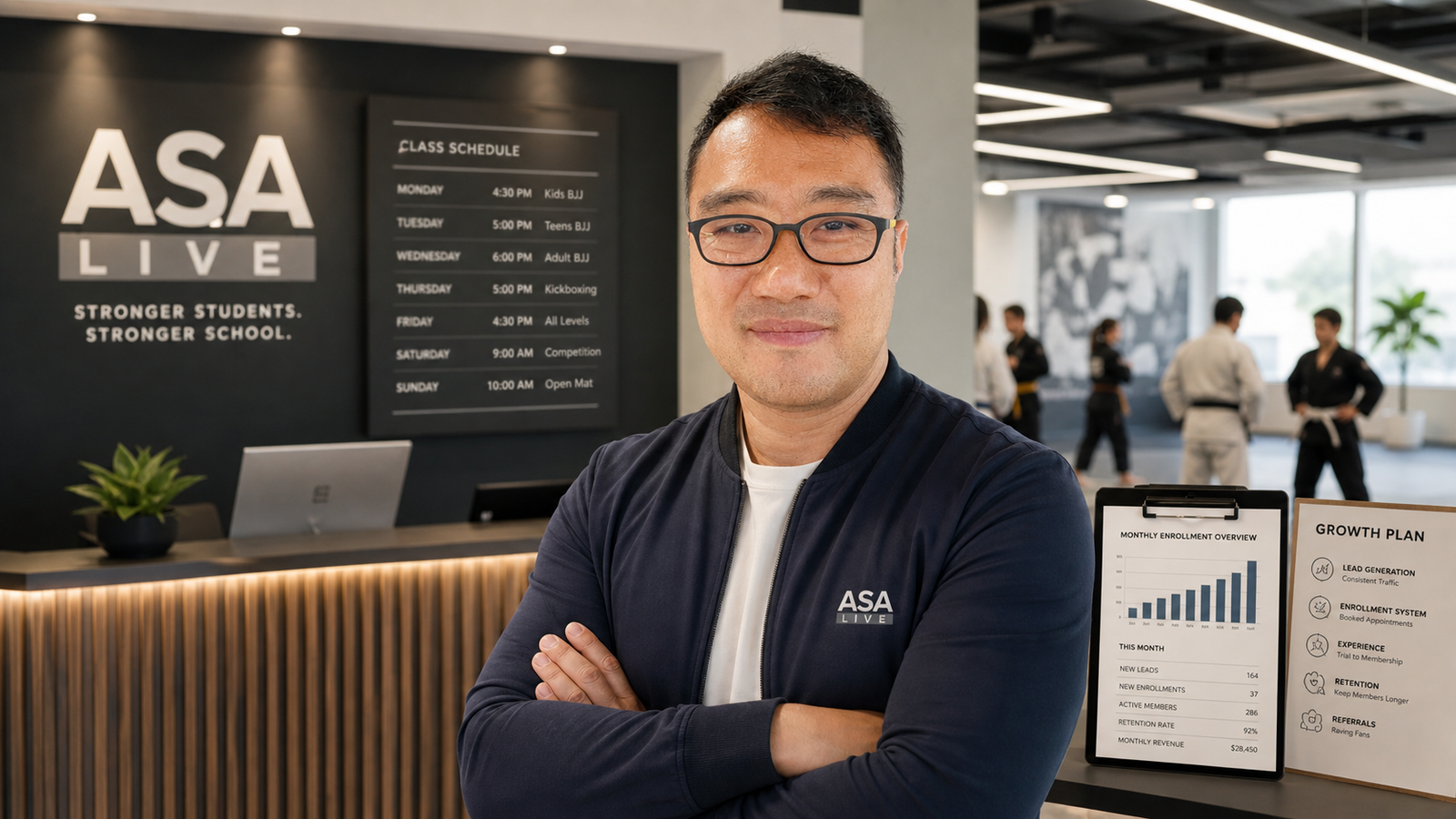 Master Chan Lee at an ASA Live coaching session