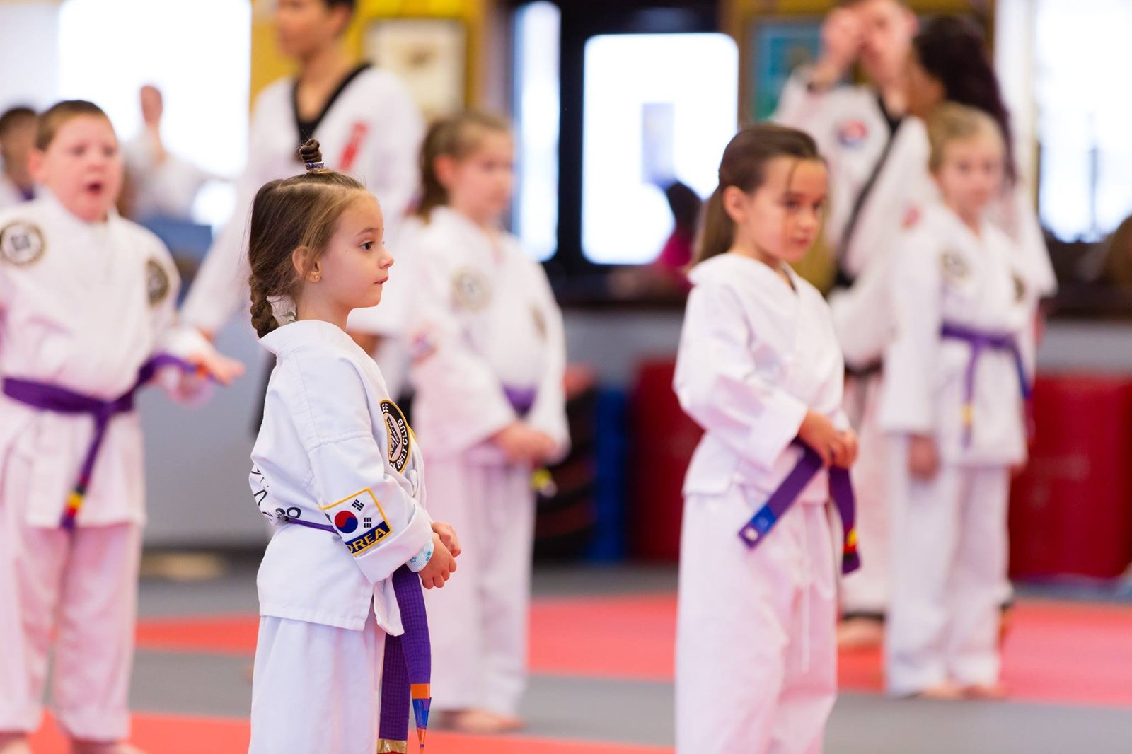 Young Little Dragons student in formation